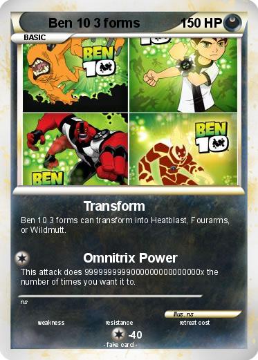 Pokemon Ben 10 3 forms