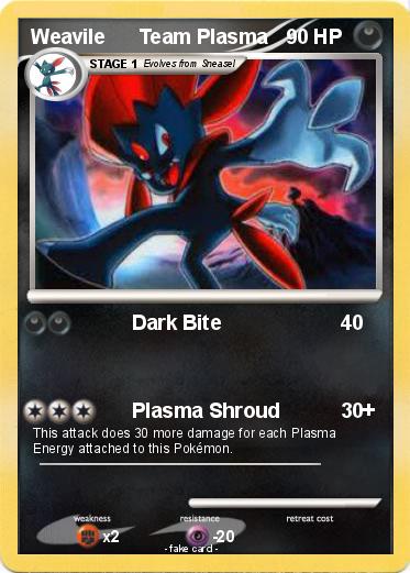 Pokemon Weavile      Team Plasma