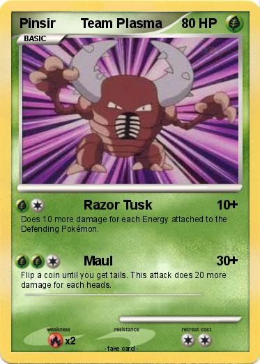 Pokemon Pinsir       Team Plasma