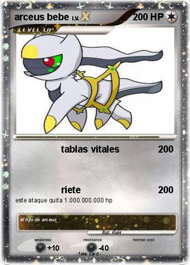 Pokemon arceus bebe