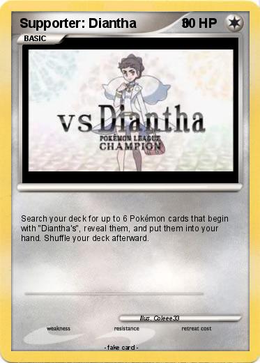 Pokemon Supporter: Diantha             0