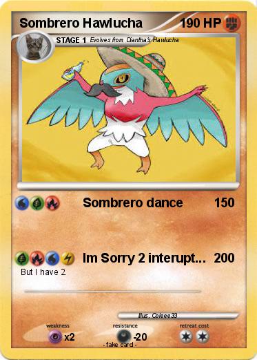 Pokemon Sombrero Hawlucha