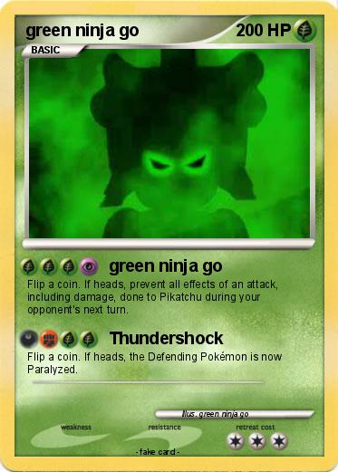 Pokemon green ninja go