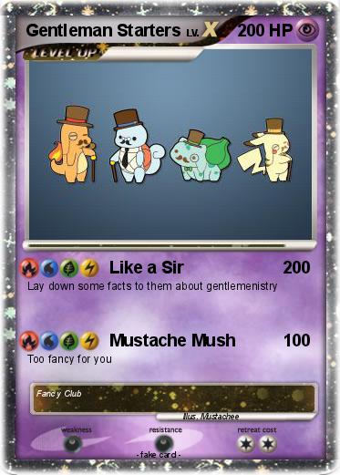 Pokemon Gentleman Starters