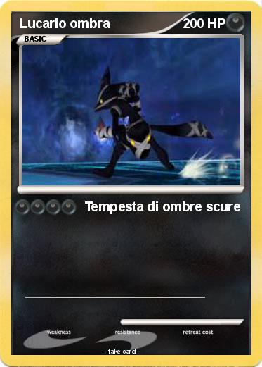 Pokemon Lucario ombra