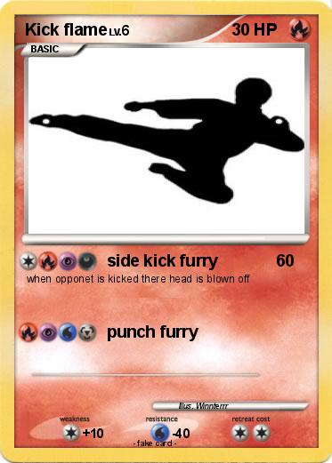 Pokemon Kick flame