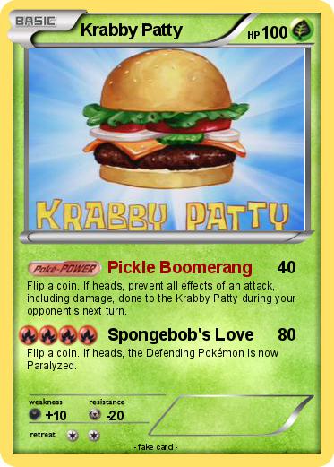 Pokemon Krabby Patty