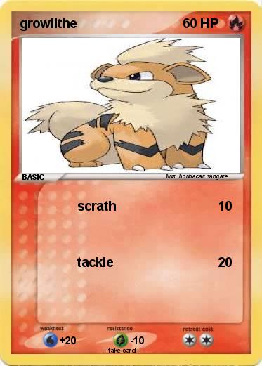 Pokemon growlithe