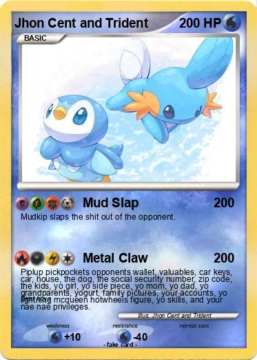 Pokemon Jhon Cent and Trident