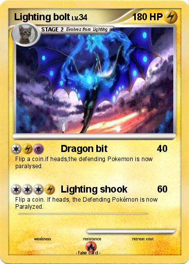 Pokemon Lighting bolt