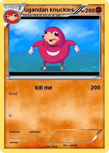 Pokemon ugandan knuckles