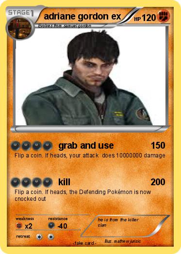 Pokemon adriane gordon ex