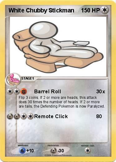 Pokemon White Chubby Stickman
