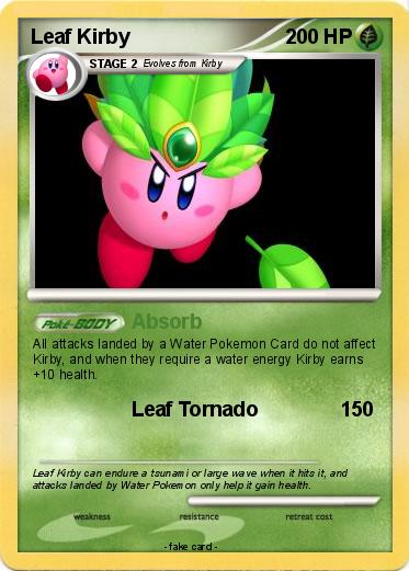 Pokemon Leaf Kirby