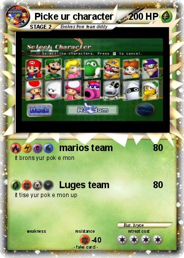 Pokemon Picke ur character