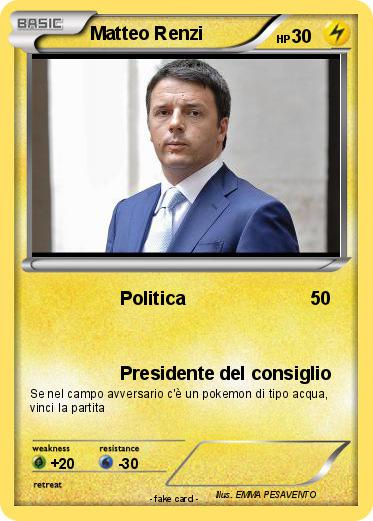 Pokemon Matteo Renzi
