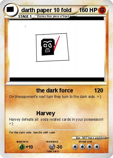 Pokemon darth paper 10 fold