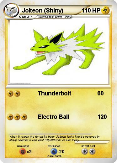 Pokemon Jolteon (Shiny)