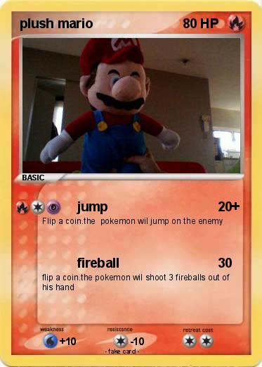 Pokemon plush mario