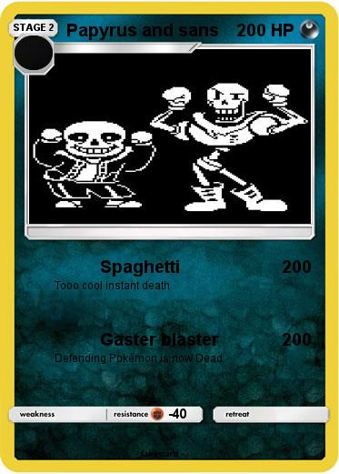 Pokemon Papyrus and sans