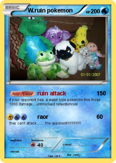 Pokemon W.ruin pokemon