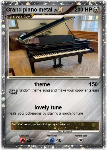 Pokemon Grand piano metal