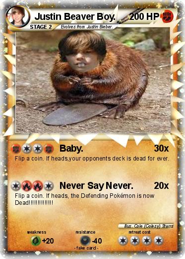 Pokemon Justin Beaver Boy.