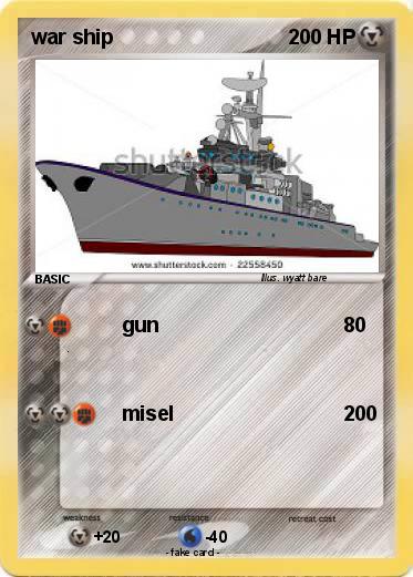 Pokemon war ship