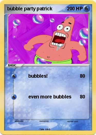 Pokemon bubble party patrick