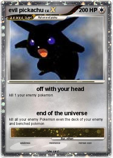 Pokemon evil pickachu