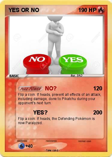 Pokemon YES OR NO