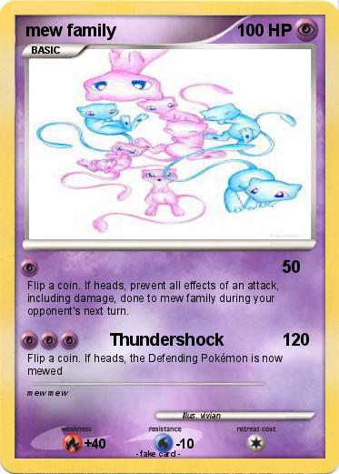 Pokemon mew family