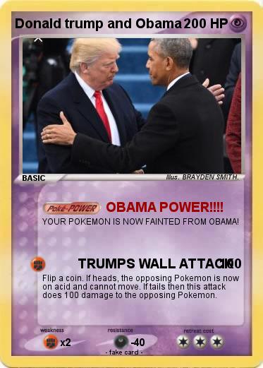 Pokemon Donald trump and Obama