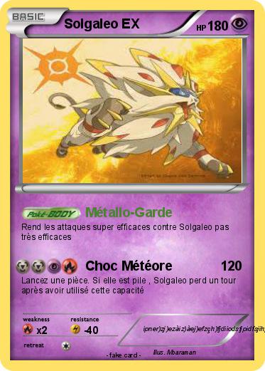 Pokemon Solgaleo EX