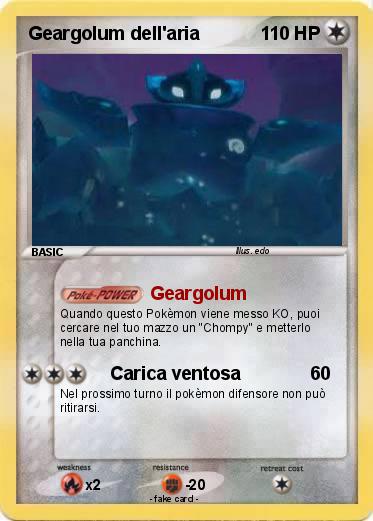 Pokemon Geargolum dell'aria
