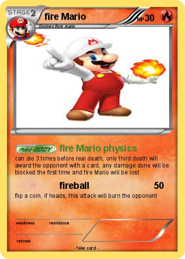 Pokemon fire Mario