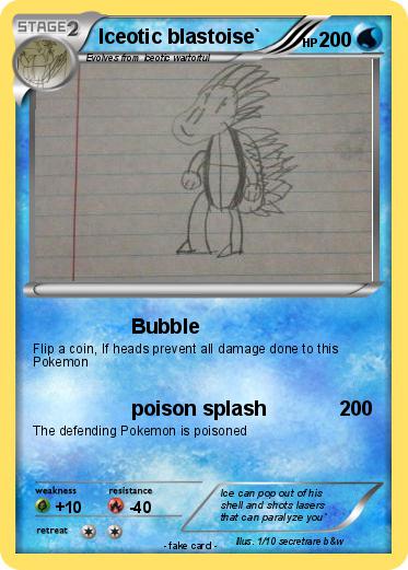 Pokemon Iceotic blastoise`