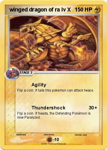 Pokemon  winged dragon of ra lv X