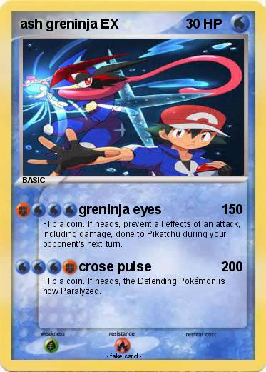 Pokemon ash greninja EX