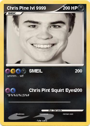 Pokemon Chris Pine lvl 9999