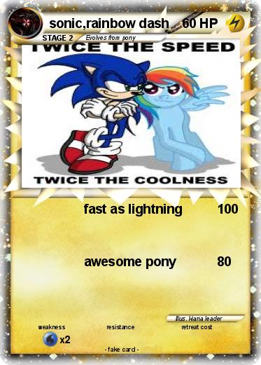 Pokemon sonic,rainbow dash