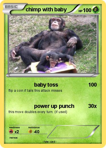 Pokemon chimp with baby