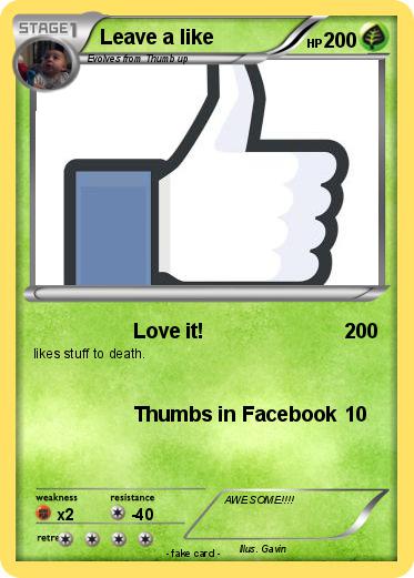 Pokemon Leave a like
