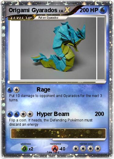 Pokemon Origami Gyarados