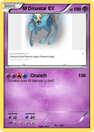 Pokemon M Omastar EX