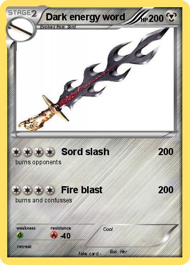 Pokemon Dark energy word