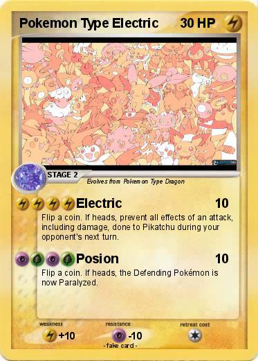 Pokemon Pokemon Type Electric