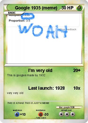 Pokemon Google 1935 (meme)