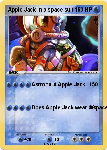 Pokemon Apple Jack in a space suit