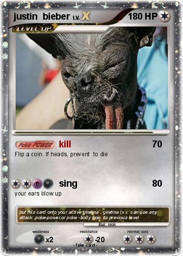 Pokemon justin  bieber